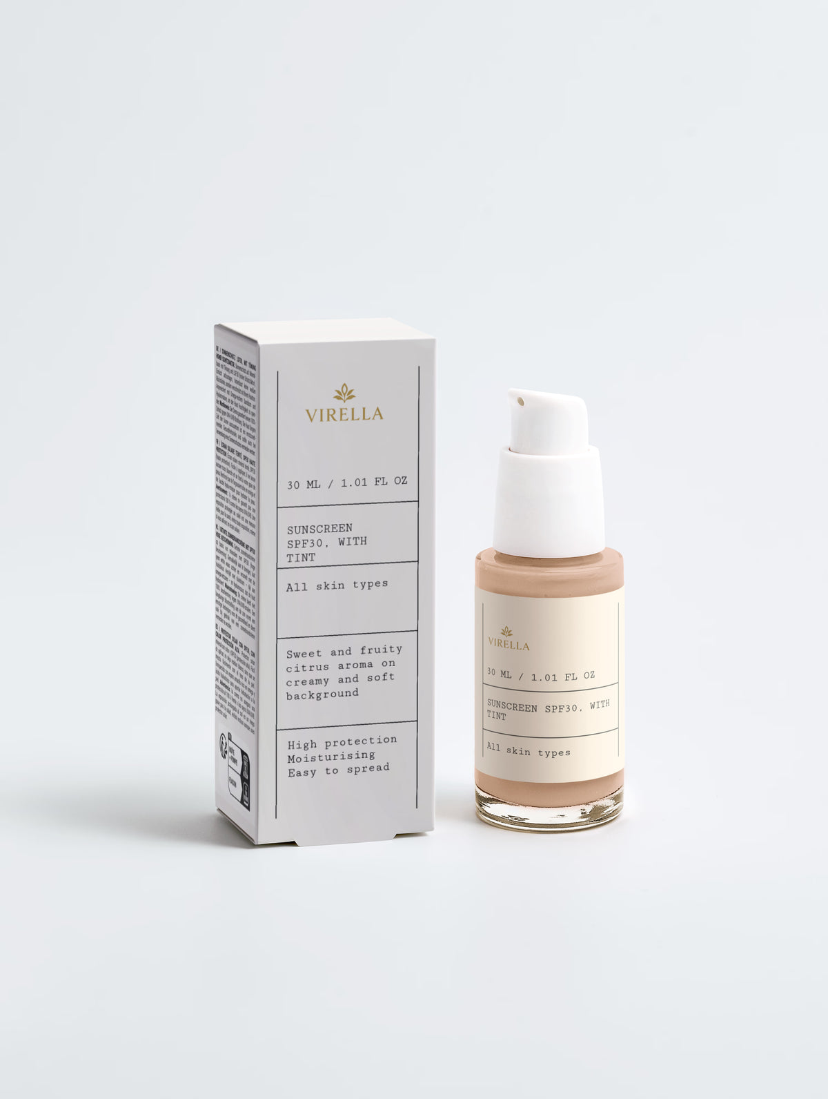 Sunscreen SPF30, with tint
