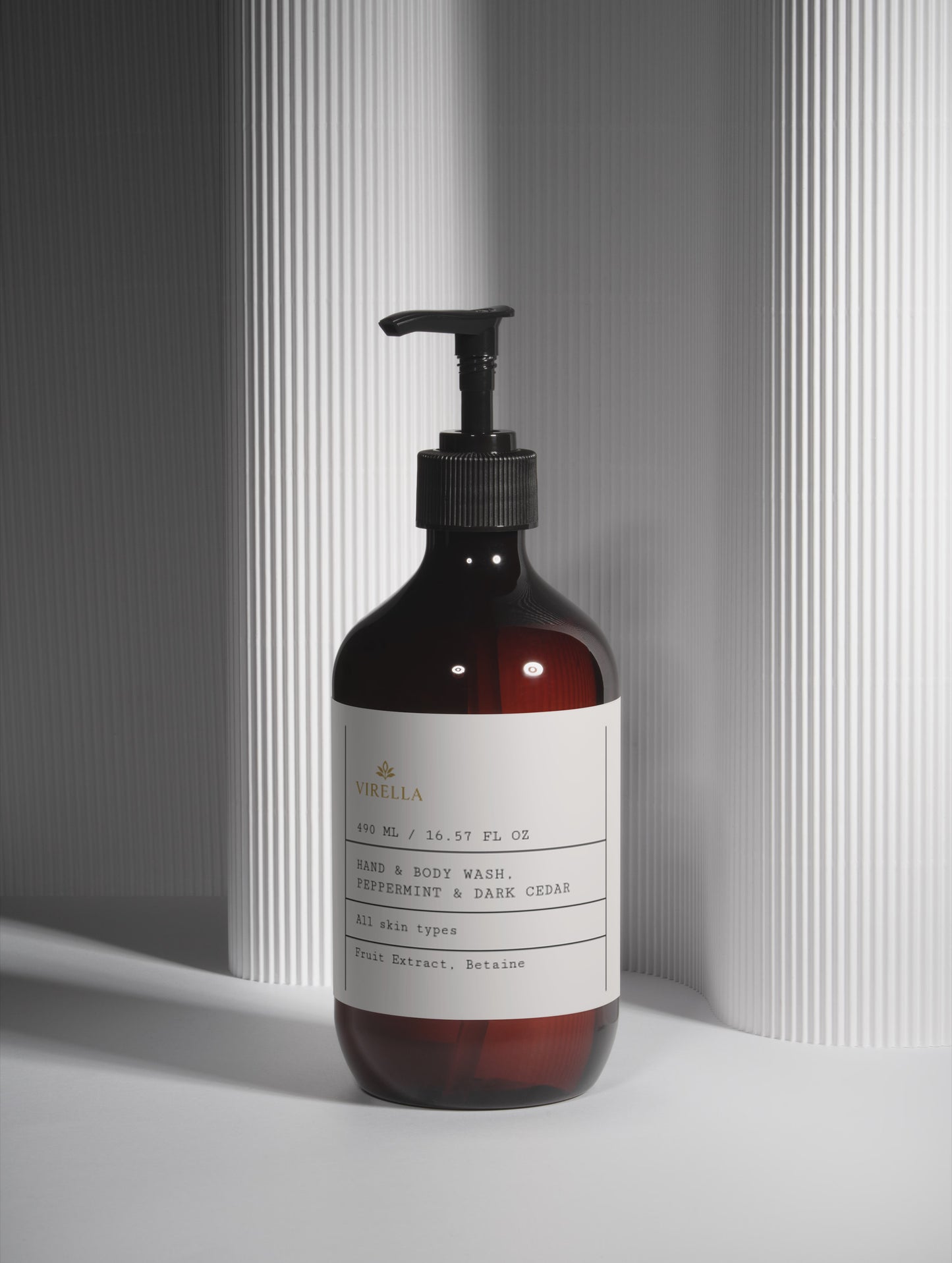 Hand & Body Wash, Peppermint & Dark Cedar