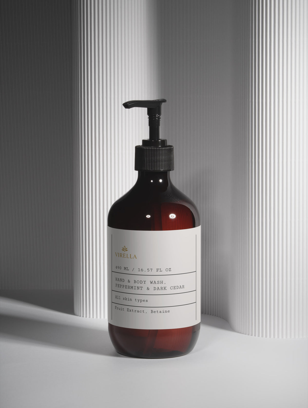 Hand & Body Wash, Peppermint & Dark Cedar