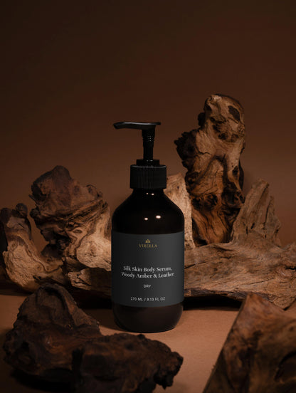 Silk Skin Body Serum, Woody Amber & Leather