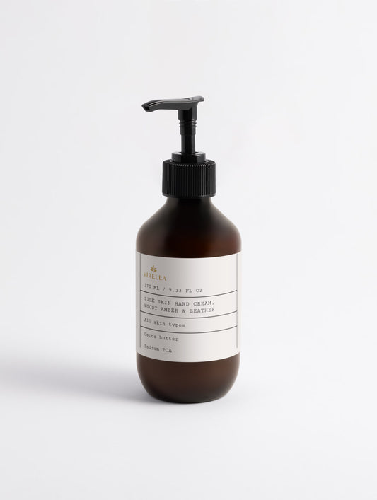 Silk Skin Hand Cream, Woody Amber & Leather